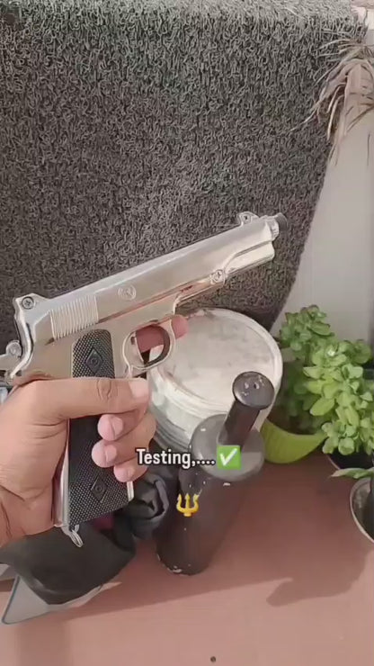 Gloss 9 mm Silver Sound Gun&nbsp;